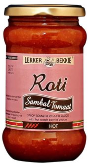Lekker Bekkie Sambal Tomaat Chutney HOT (290ml)