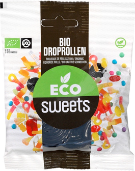 Eco Sweets Droprollen zoet 75g