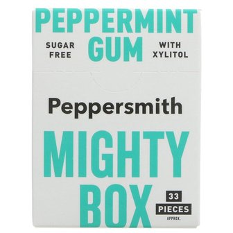 Peppersmith Mighty Box Peppermint Chewing Gum 50g 