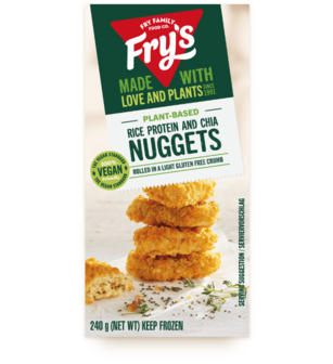 Fry's Nuggets - Rice protein & chia 240g *FROZEN PRODUCT*
