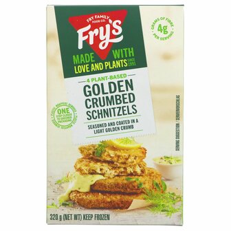 Fry&#039;s Golden Crumbed Schnitzels 320g *FROZEN PRODUCT*