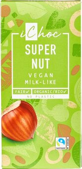iChoc Vegan melkchocolade super nut 80g