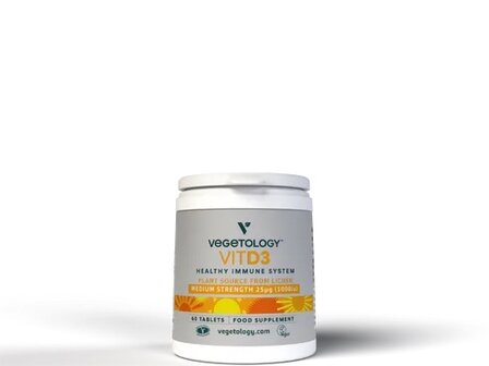 Vegetology Vitashine Vegan Vitamin D3 1000iu 60 tabs  
