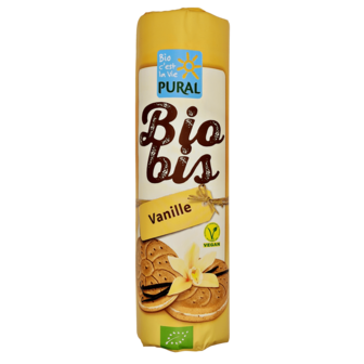 Pural Bio Biobis dubbele koekjes vanille 300g 