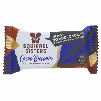 Squirrel Sisters Cacao Brownie Snack Bars 40g *BBD MEI 2024*