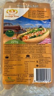 The Vegan Sausage King Vegan Hotdog Kip 225g