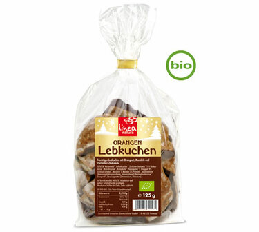 LINEA NATURA lebkuchenherzen mit kirschf&uuml;llung, bio 125g