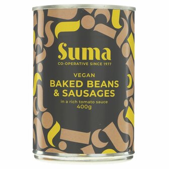 Suma Baked Beans &amp; Vegan Sausage 400g