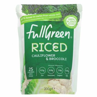 Fullgreen Riced Cauliflower &amp; Broccoli 200g