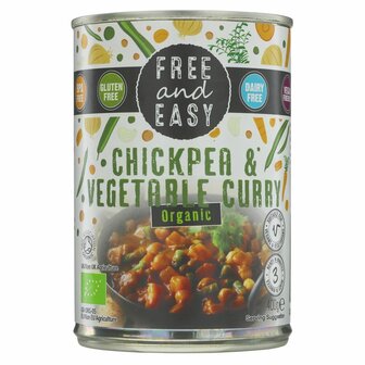 Free &amp; Easy Chickpea / Vegetable Curry 400g