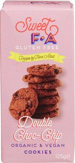 Sweet FA Glutenvrije double chocolate chip cookies 125g
