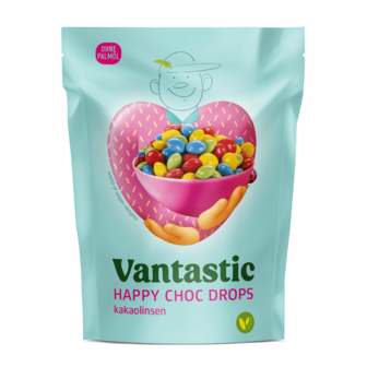 Vantastic Happy choc drops 125g