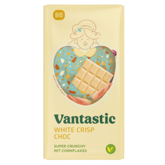 Vantastic white crisp choc, bio, 90g