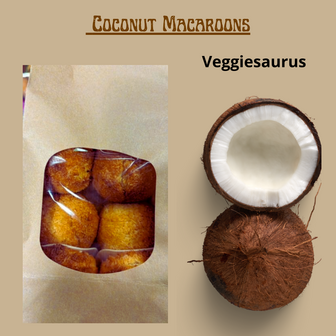 Veggiesaurus coconut macaroons ca. 275g 6 pcs