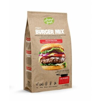 Cultured Foods Vegan Burger Mix (Ground Meat Substitute) 200g