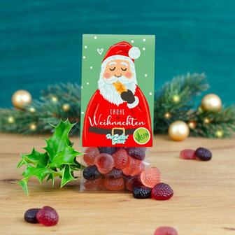 Der Zucker Backer snackzak met fruitgom  (frohe Weihnachten)  55g