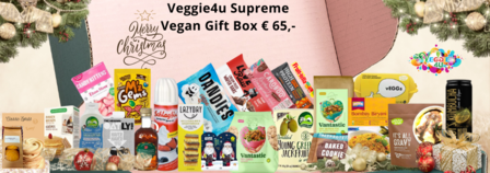 Veggie 4u Supreme Vegan Gift Box &euro; 65,- (23 producten)  