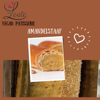 Lente Vegan Patisserie Amandelstaaf ca. 270g  30cm