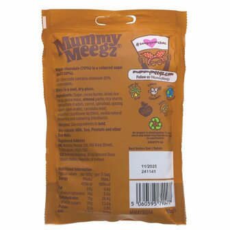 Mummy Meegz M&rsquo;z Gems Sharing Bag 80g &ndash; Vegan Chocolate in a Coloured Sugar Shell