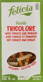 Felicia Glutenvrije tricolore fusilli 250g