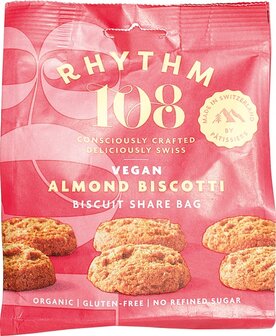 Rhythm 108 Almond biscotti biscuits 135g