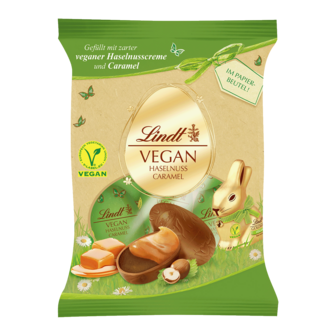 Lindt Eier Haselnuss Caramel vegan 90g