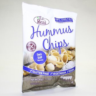 Eat Real Humus zee zout Chips 135g