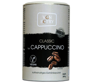VGN FCTRY Instant Cappuccino Classic minder zoet 280g