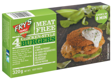 Fry&#039;s Chicken Style Burgers 320g *DIEPVRIESPRODUCT*