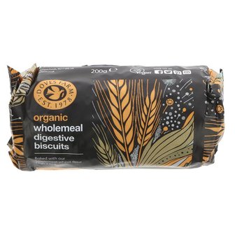 Doves Farm Organic Wholemeal Digestive Biscuits 200g 