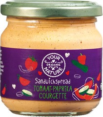Your Organic Nature Sandwichspread tomaat-paprika-courgette 180g