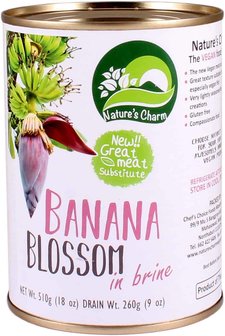Nature&#039;s Charm Banana Blossom in brine 510g *THT 21.02.2024*