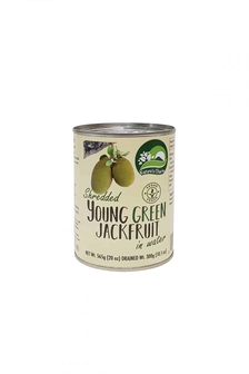Nature&#039;s Charm young groen jackfruit (shredded) in water 565g