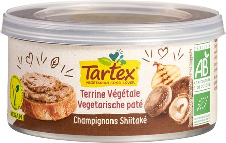 Tartex Vega pâté mushroom-shiitake 125g