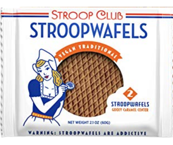Stroop Club Stroopwafels Vegan Caramel Stroopwafels – 2 Pack 66g