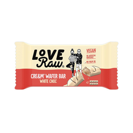Loveraw Cre&m Filled White Choc Wafer 45g
