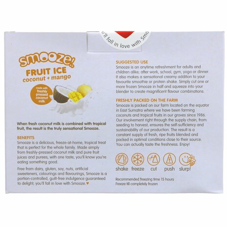 Smooze Mango & Coconut Fruit Ice 5 x65ml