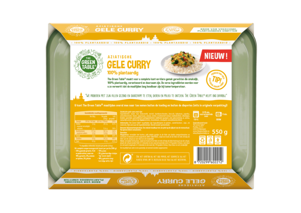 The Green Table Aziatische gele curry 550g