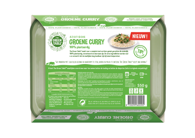 The Green Table Aziatische groene curry 550g