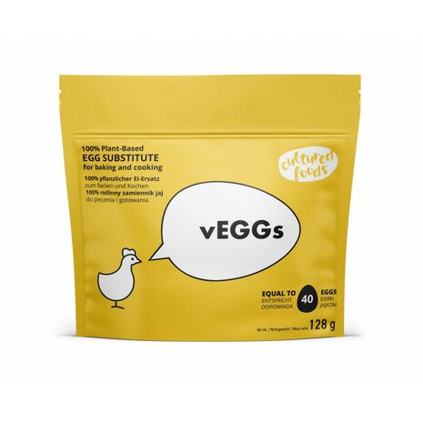 Cultured Foods vEggs Plant-Based Egg Substitute for Baking and Cooking 102g  