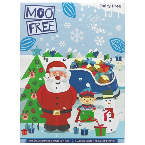 Moo Free Vegan White Chocolate Advent Calendar 70g