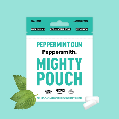 Peppersmith Mighty Box Peppermint Chewing Gum 50g 