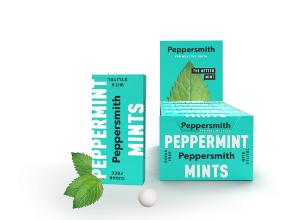 Peppersmith Natuurlijke pepermunt mints 15g