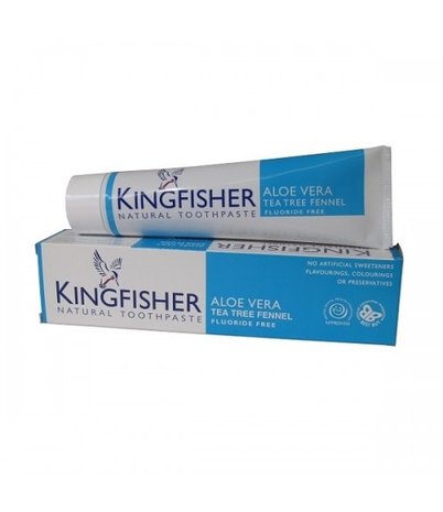 Kingfisher Aloe Vera/Tea Tree- Venkel- tandpasta zonder Fluoride 100ml