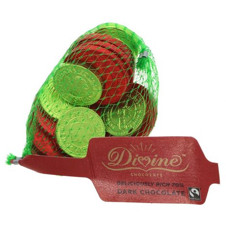 Divine Dark Chocolate Coins 65g 