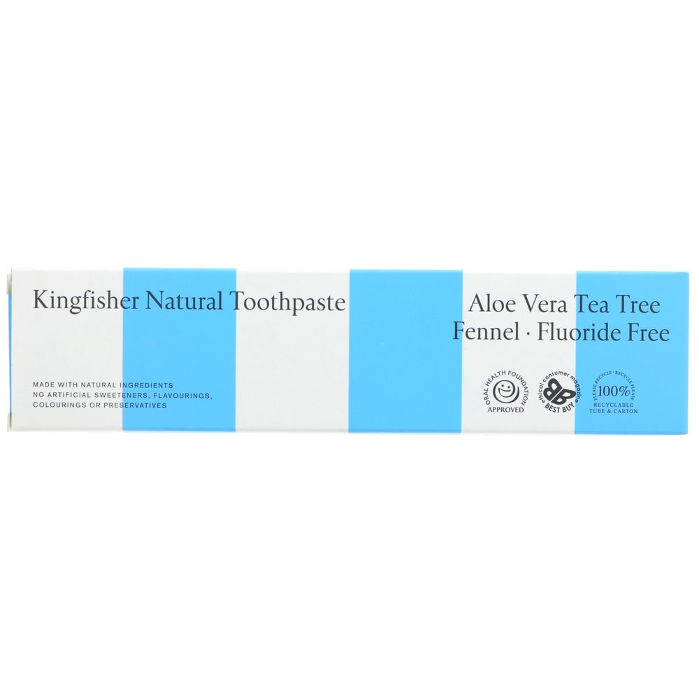 Kingfisher Aloe Vera / Tree- Venkel- Fluoride, Vegan, Veggie 4U, Vegan webshop - veggie4u