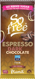Plamil So free No Added Sugar Espresso Dark Chocolate 80g_