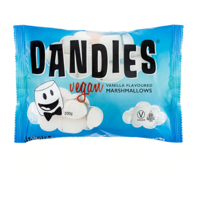 Dandies Marshmallows Vanilla Flavour Regular 200g *BBD  14.11.2023*