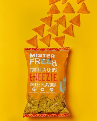 Mister Free'd Vegan Cheezie Tortilla Chips 135g *BBD  20.09.2023*