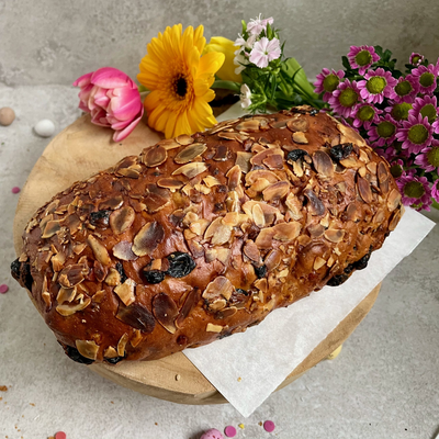 The Dutch Vegan Bakery Amsterdam Easter bread with almond paste filling 450g
